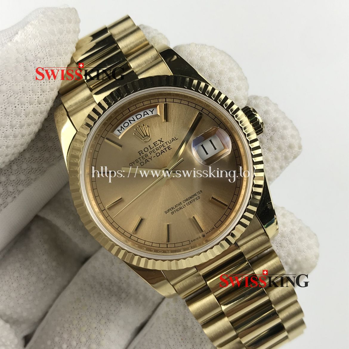 ROLEX DAY-DATE 36MM 18238 GOLD DIAL