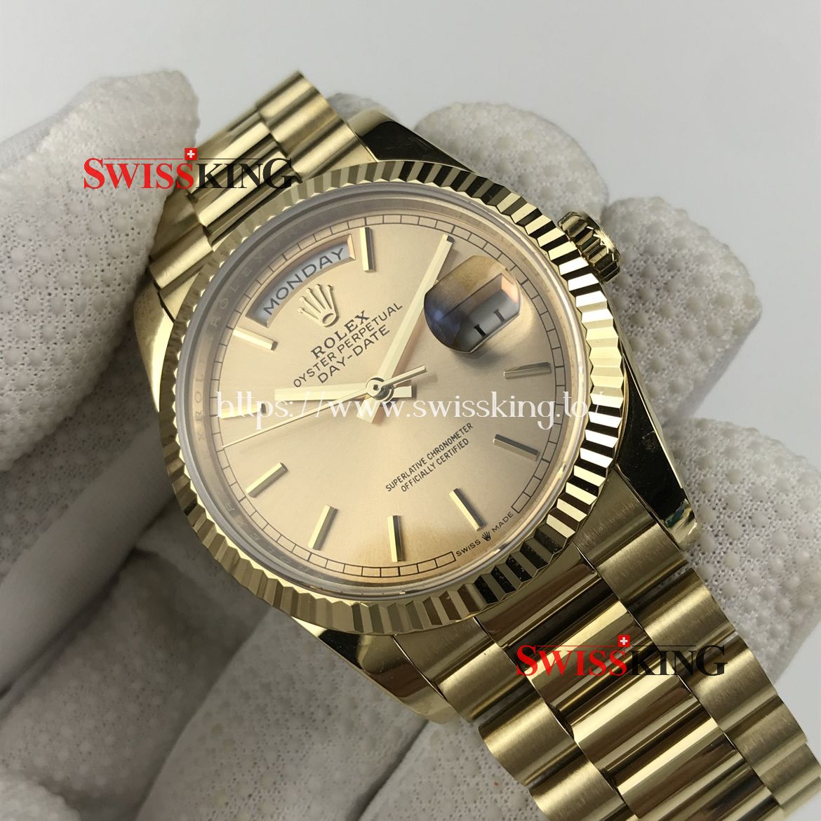 ROLEX DAY-DATE 36MM 18238 GOLD DIAL