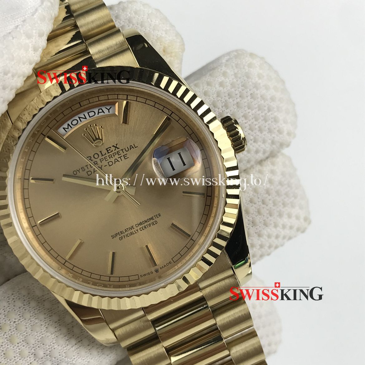 ROLEX DAY-DATE 36MM 18238 GOLD DIAL
