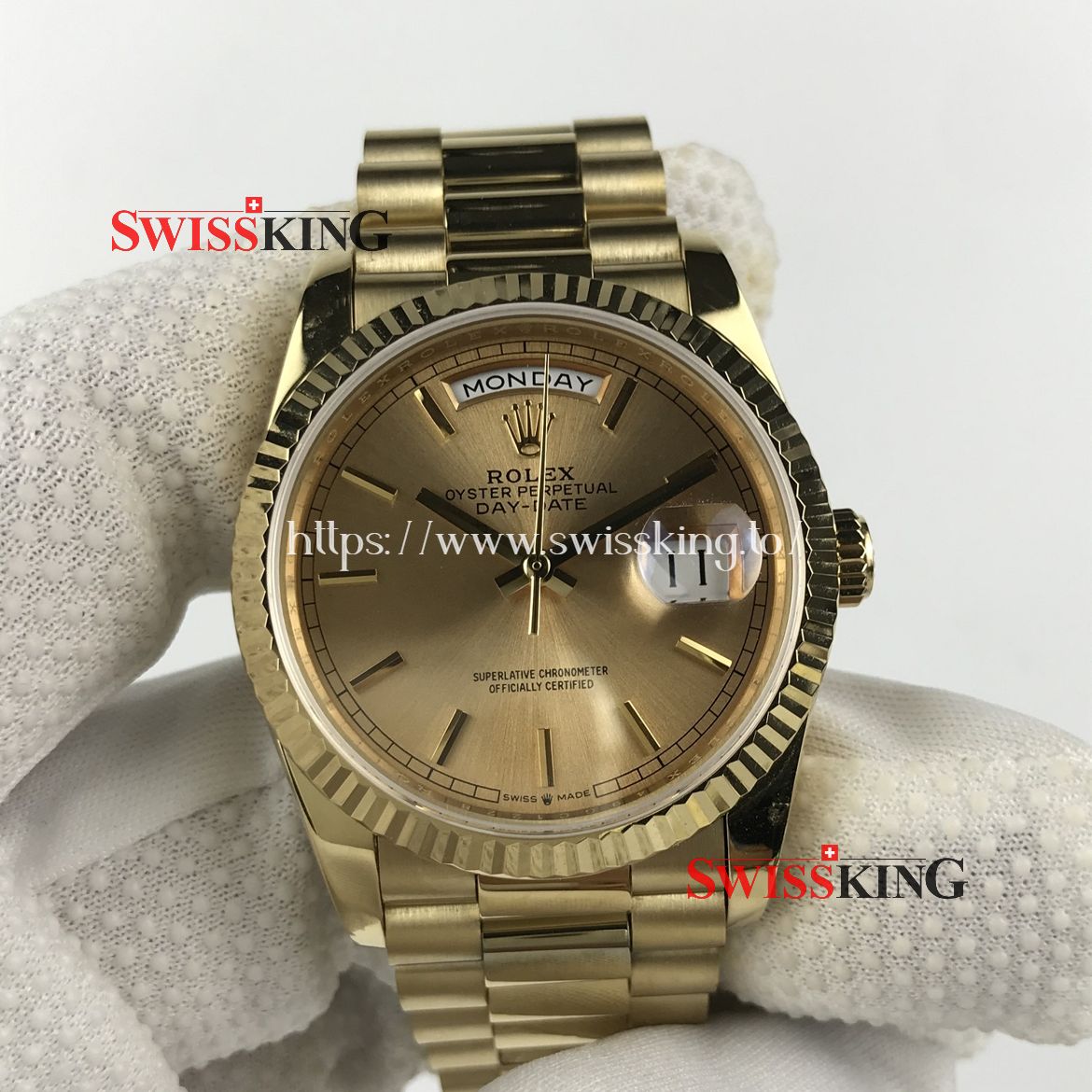 ROLEX DAY-DATE 36MM 18238 GOLD DIAL