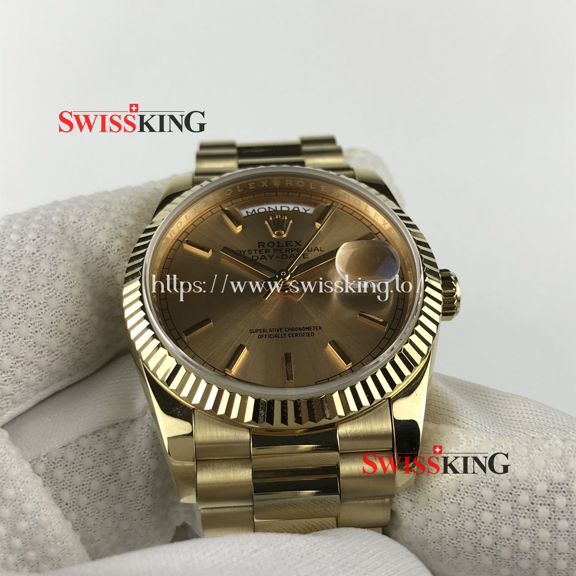 ROLEX DAY-DATE 36MM 18238 GOLD DIAL