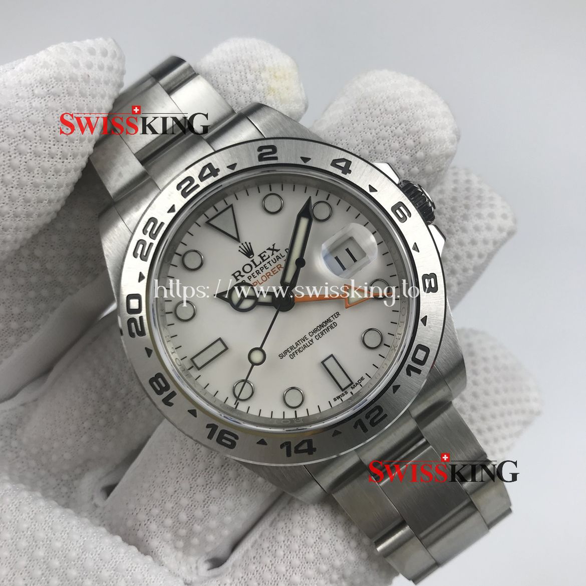 ROLEX EXPLORER II 216570 POLAR 42MM WHITE DIAL