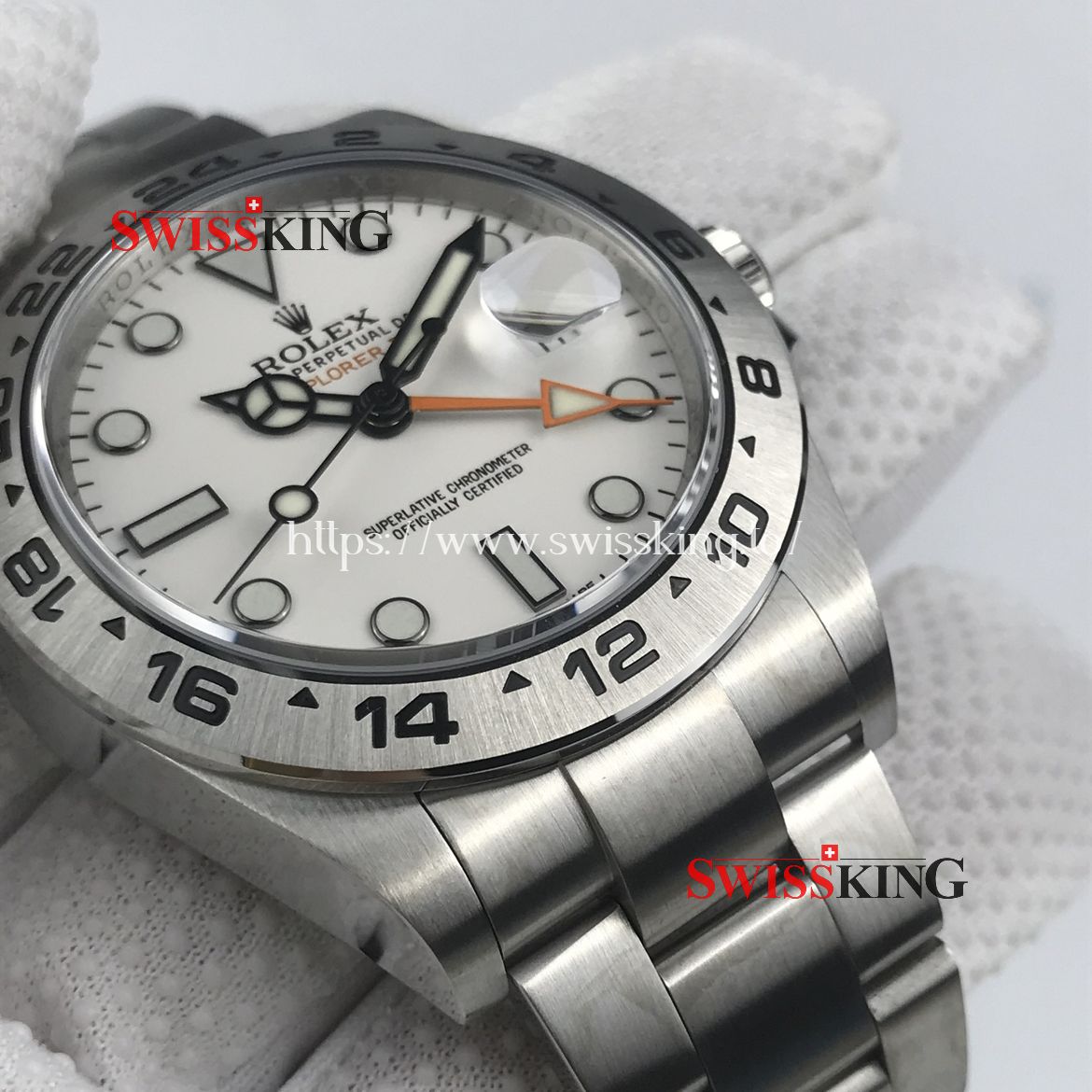 ROLEX EXPLORER II 216570 POLAR 42MM WHITE DIAL