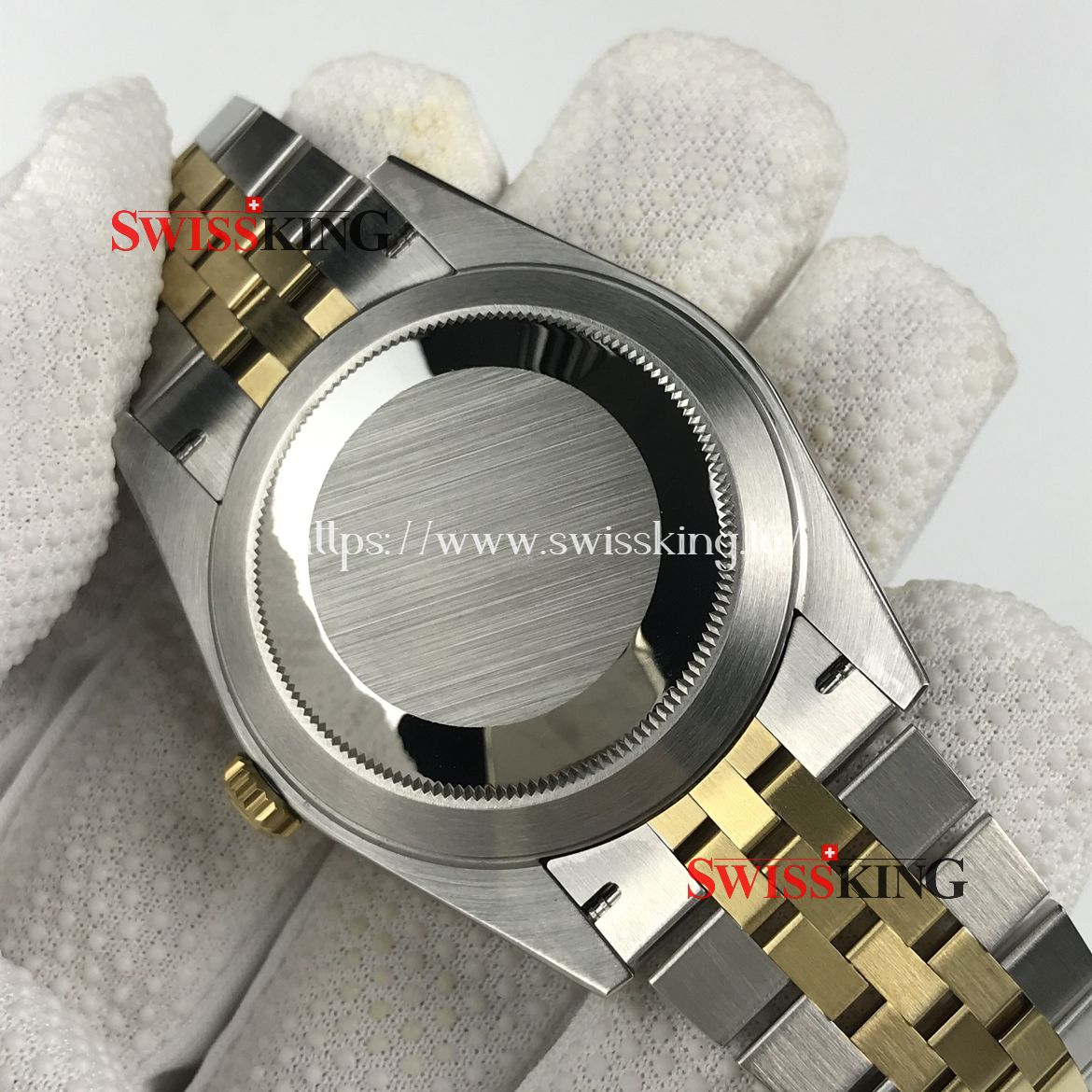 ROLEX DATEJUST II 116333 FLUTED BEZEL CHAMPAGNE DIAMOND DIAL