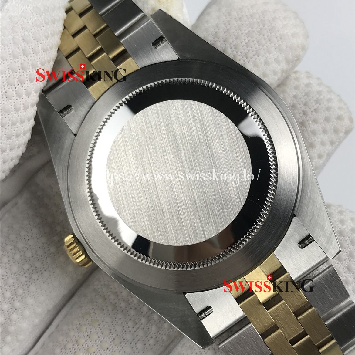 ROLEX DATEJUST II 116333 FLUTED BEZEL SILVER DIAMOND DIAL