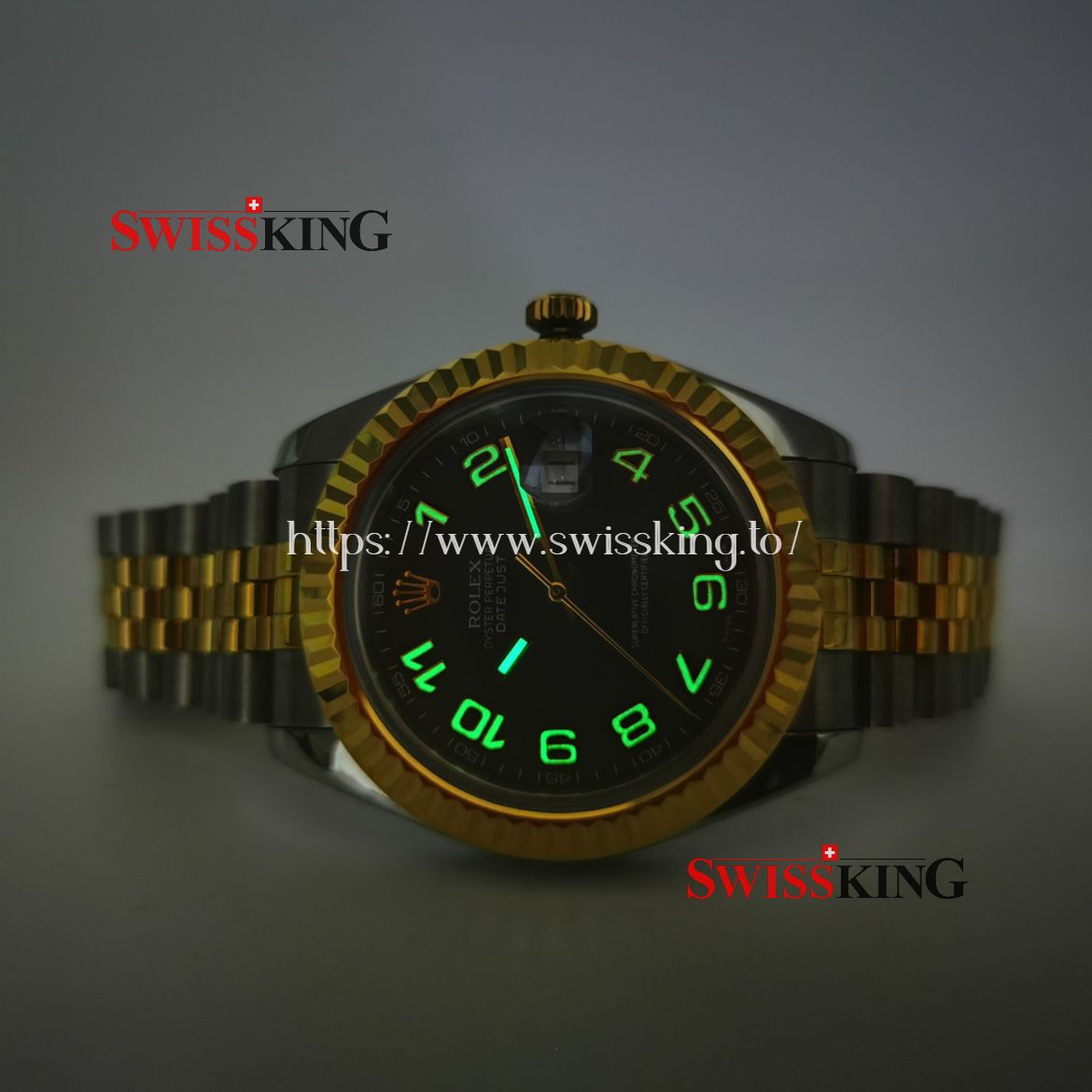 ROLEX DATEJUST II 116333 FLUTED BEZEL BLACK NUMBER DIAL