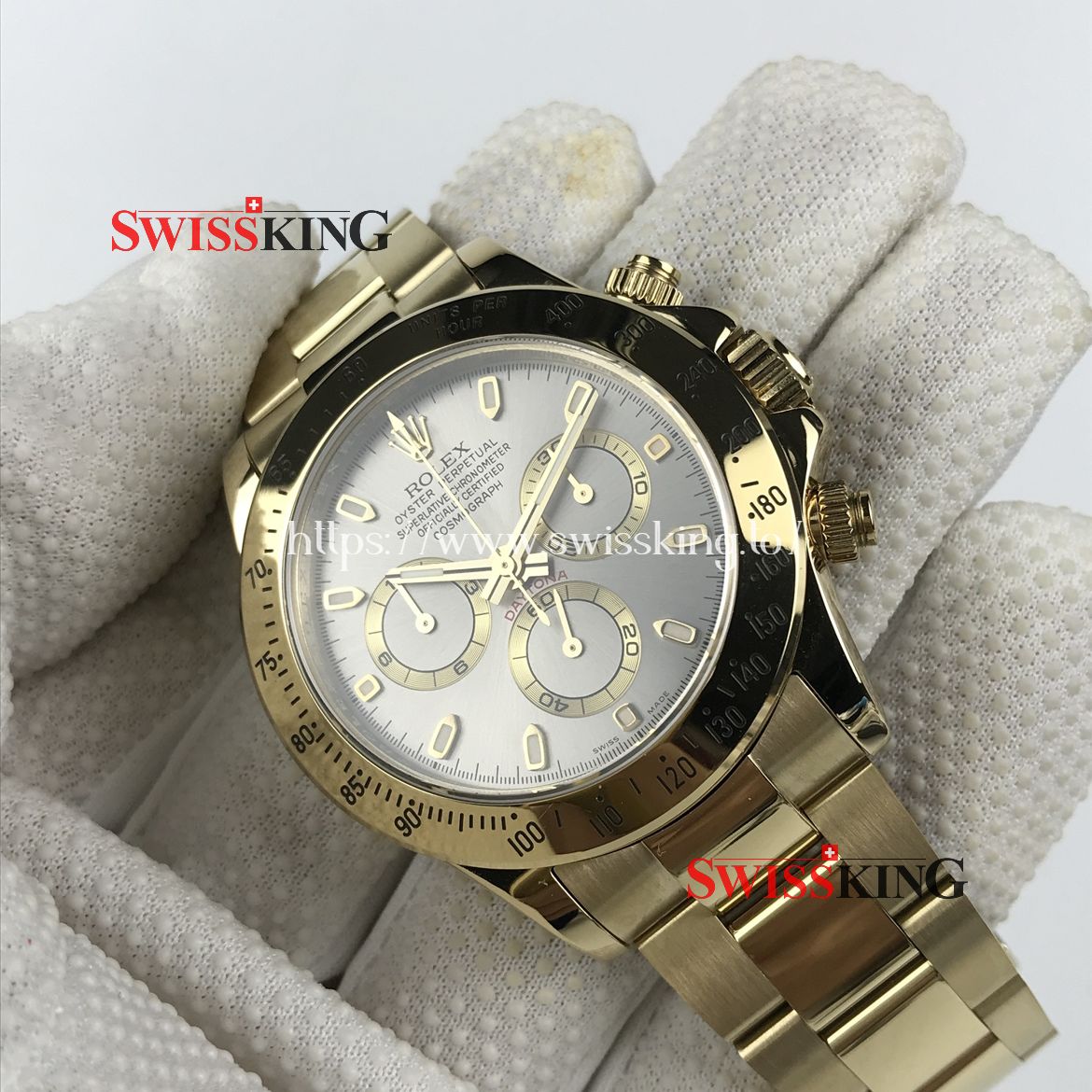 ROLEX DAYTONA 116508 YELLOW GOLD GREY DIAL