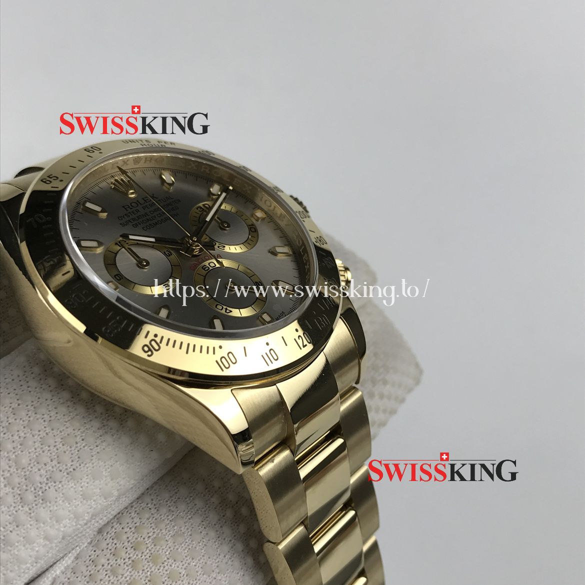 ROLEX DAYTONA 116508 YELLOW GOLD GREY DIAL
