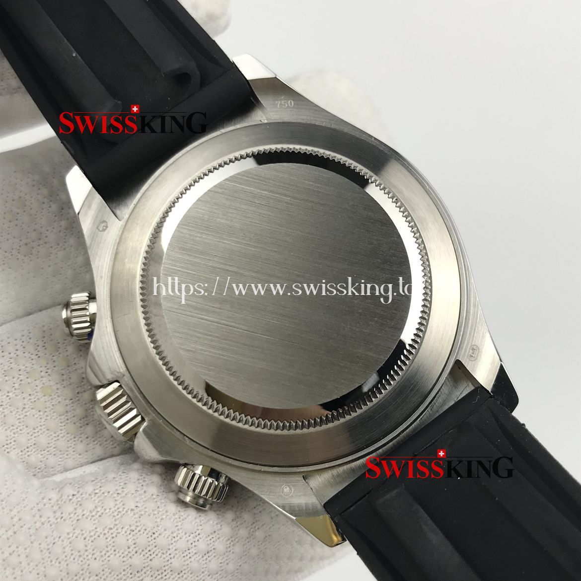 ROLEX DAYTONA 116519LN CERAMIC BEZEL GREY DIAL RUBBER STRAP