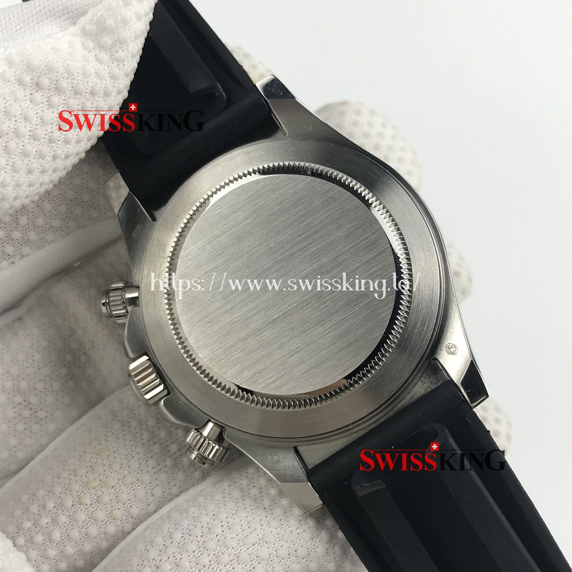 ROLEX DAYTONA 116519LN CERAMIC BEZEL STEEL/BLACK DIAL RUBBER STRAPDIAL