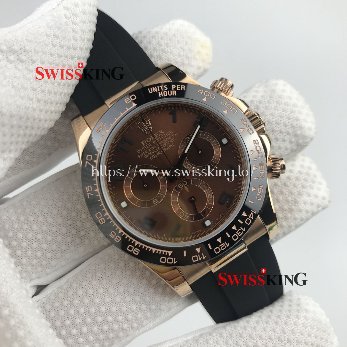 ROLEX DAYTONA 116515LN ROSE GOLD CERAMIC BEZEL CHOCOLATE DIAL