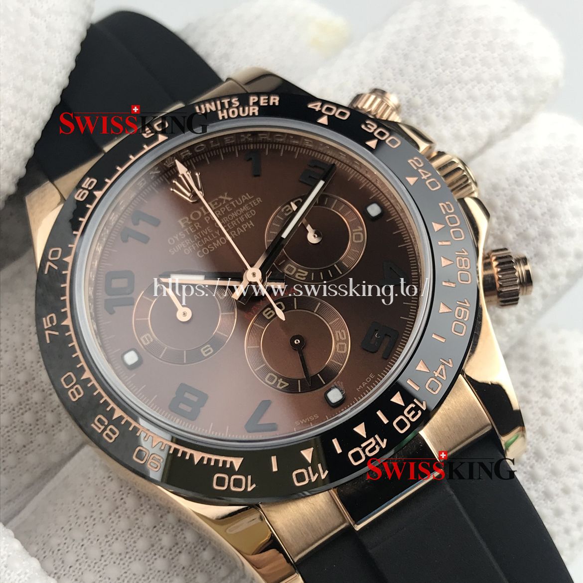 ROLEX DAYTONA 116515LN ROSE GOLD CERAMIC BEZEL CHOCOLATE DIAL