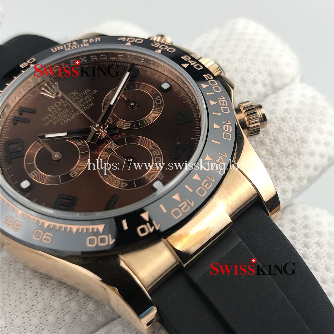 ROLEX DAYTONA 116515LN ROSE GOLD CERAMIC BEZEL CHOCOLATE DIAL