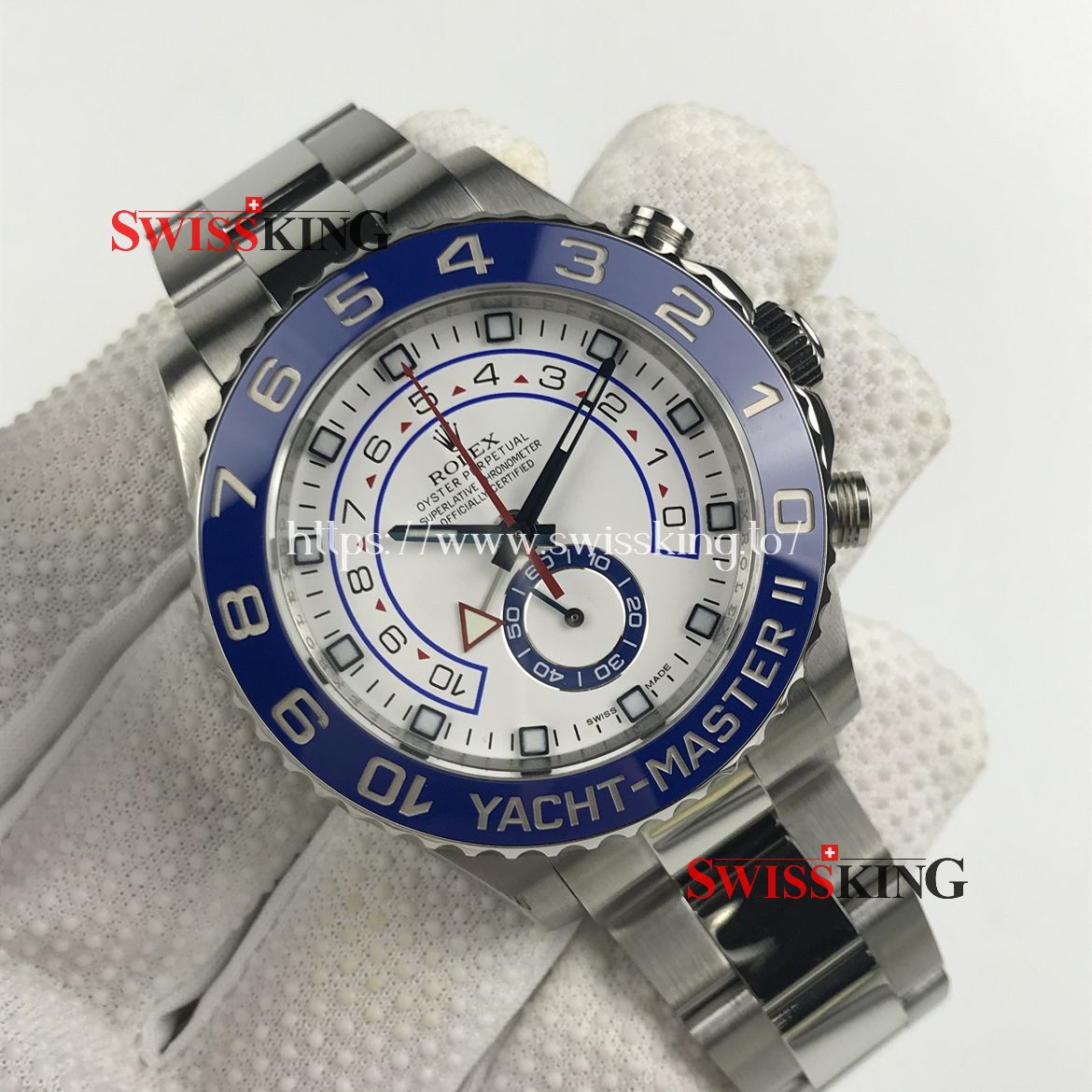 ROLEX YACHT-MASTER II STEEL 116680 SWISS AUTOMATIC CERAMIC BEZEL