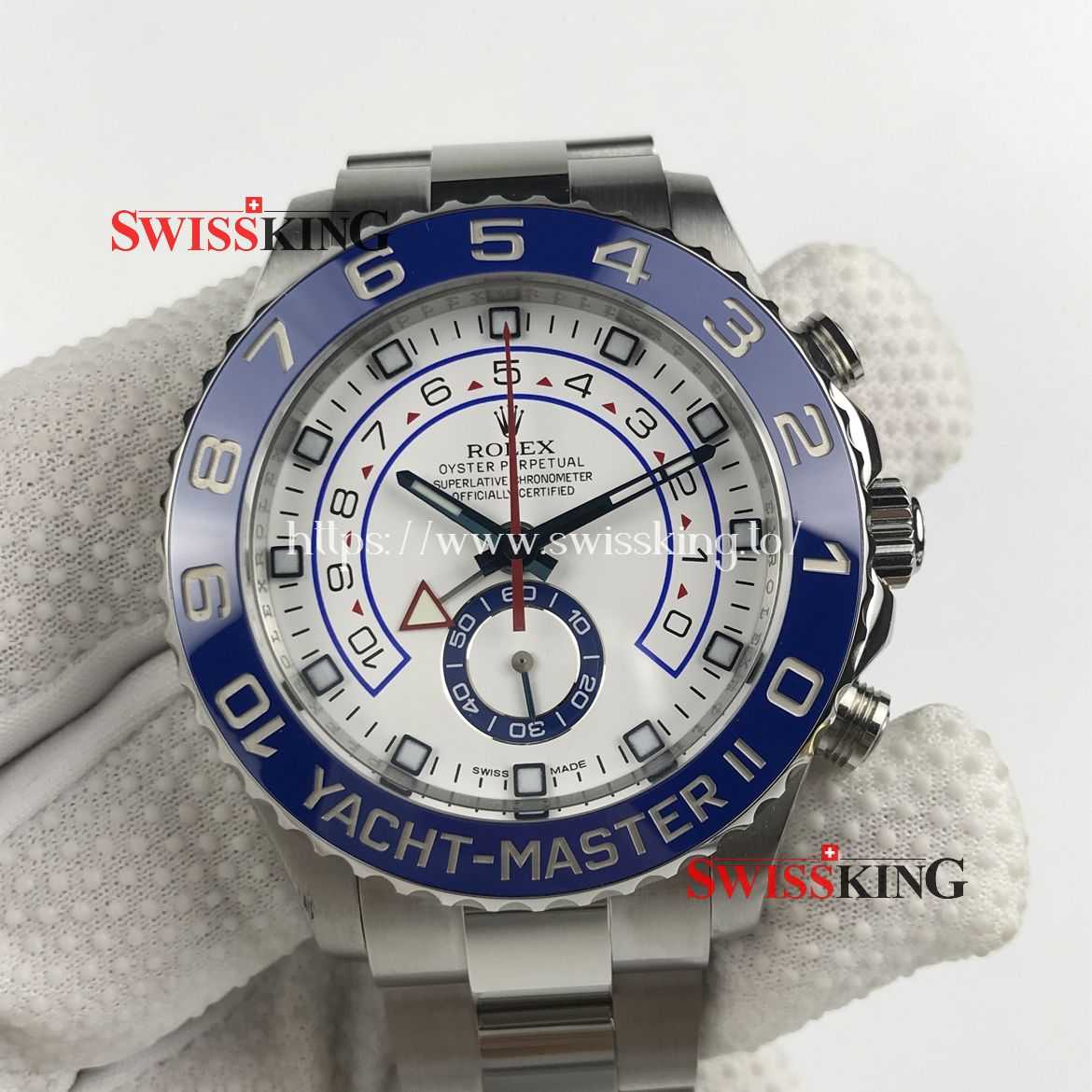 ROLEX YACHT-MASTER II STEEL 116680 SWISS AUTOMATIC CERAMIC BEZEL