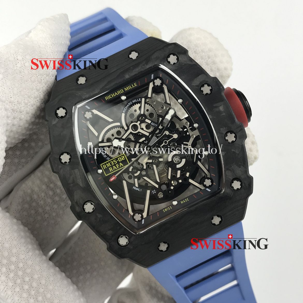 RICHARD MILLE RM 35-02 RAFAEL NADAL FORGED CARBON BLUE RUBBER