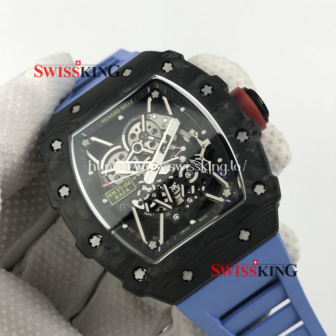 RICHARD MILLE RM 35-02 RAFAEL NADAL FORGED CARBON BLUE RUBBER