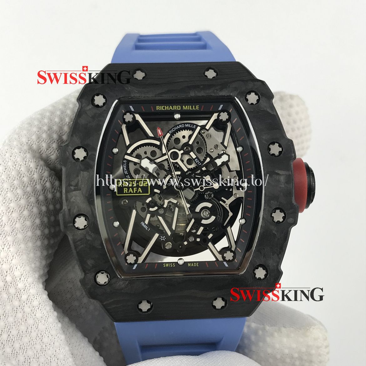 RICHARD MILLE RM 35-02 RAFAEL NADAL FORGED CARBON BLUE RUBBER