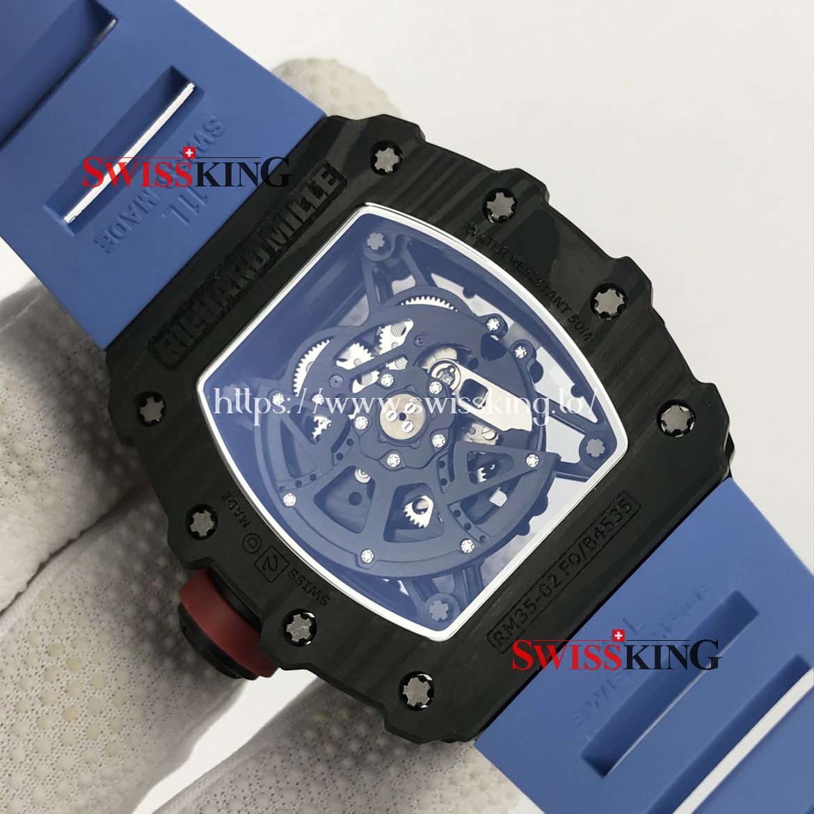 RICHARD MILLE RM 35-02 RAFAEL NADAL FORGED CARBON BLUE RUBBER