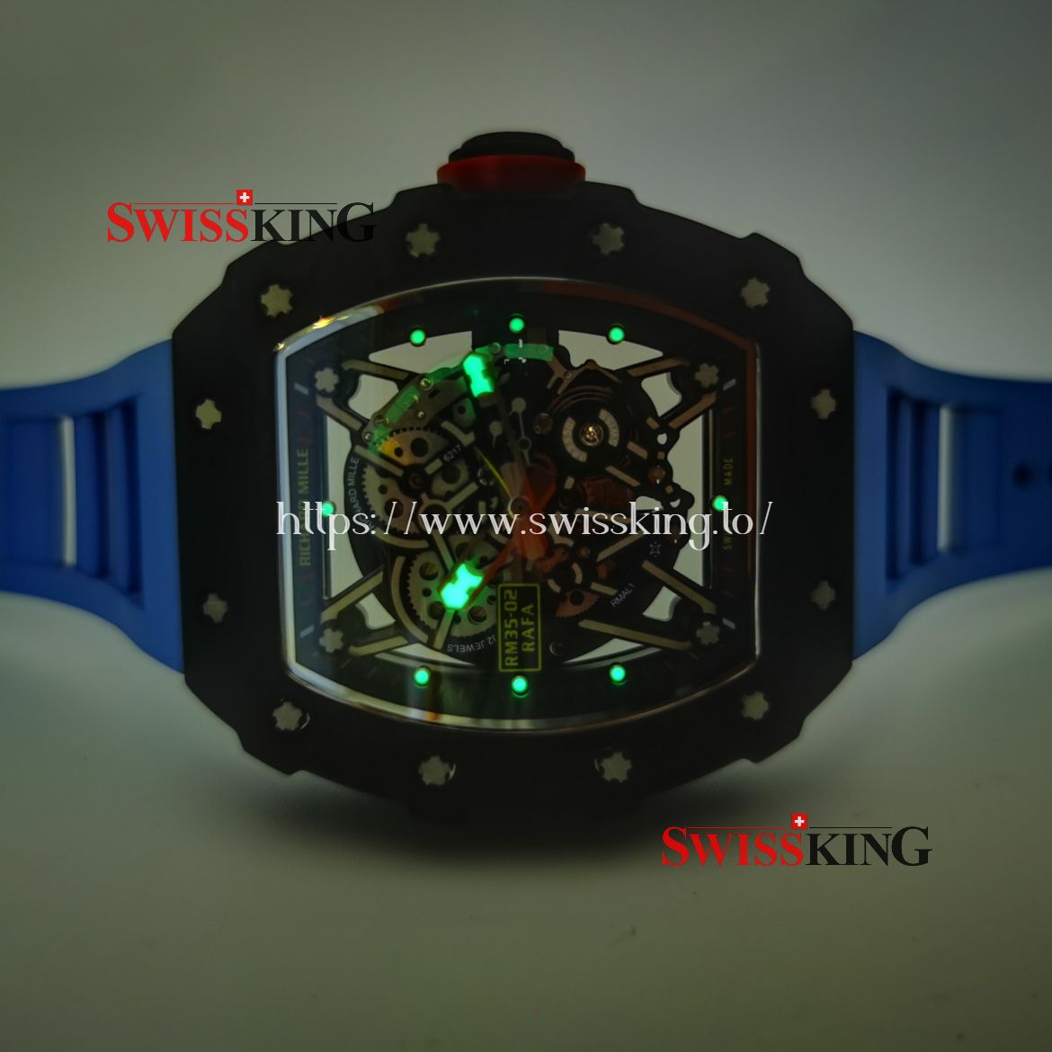 RICHARD MILLE RM 35-02 RAFAEL NADAL FORGED CARBON BLUE RUBBER