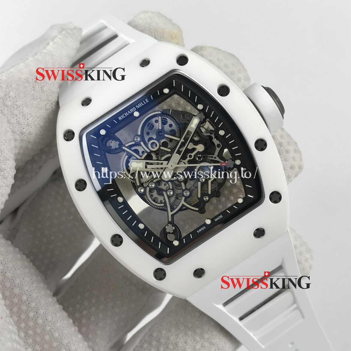 RICHARD MILLE RM 055 BUBBA WATSON WHITE CERAMIC