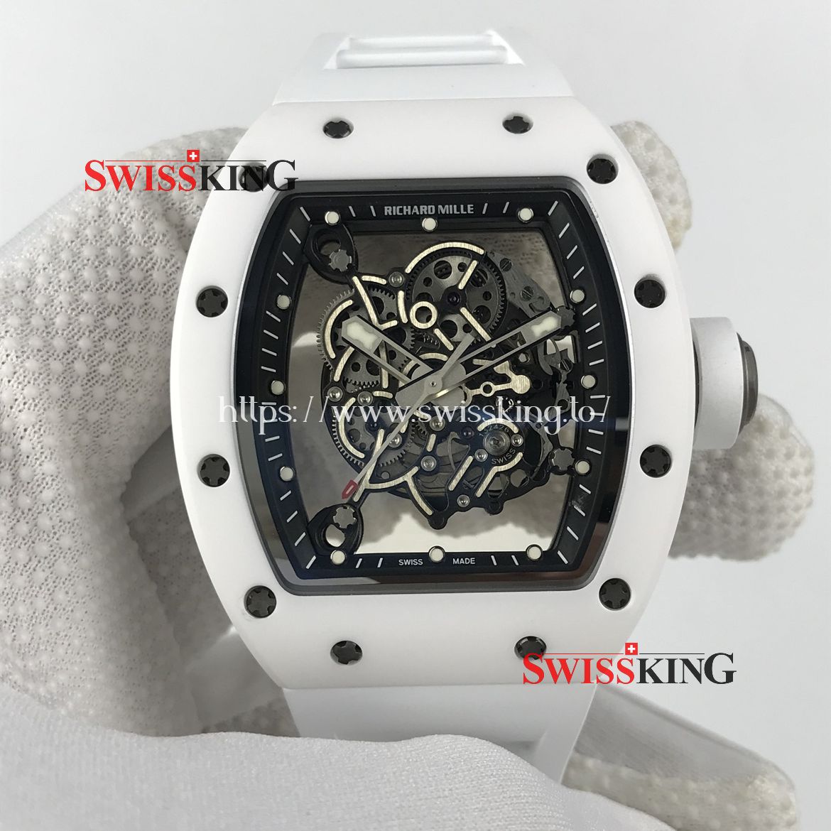RICHARD MILLE RM 055 BUBBA WATSON WHITE CERAMIC