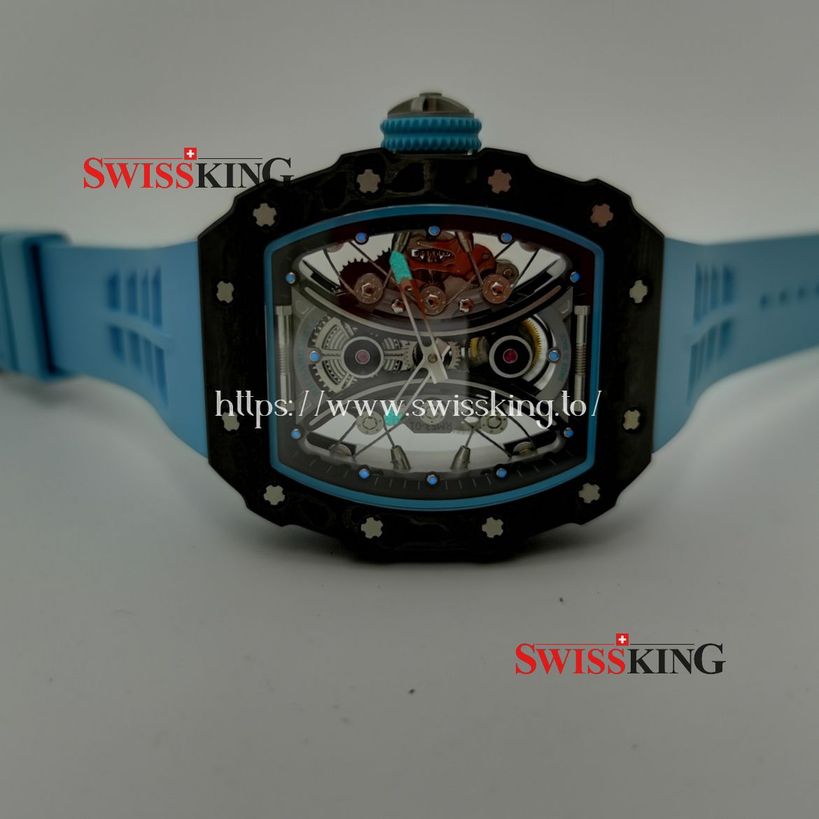 RICHARD MILLE RM 53-01 PABLO MAC DONOUGH TOUBILLON BLUE RUBBER STRAP