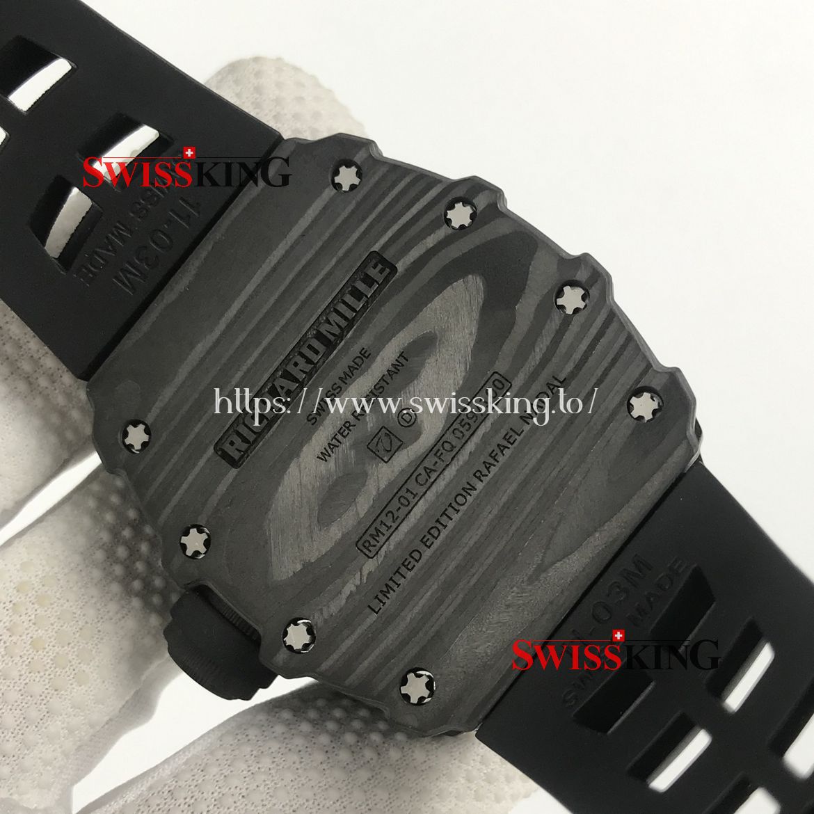 RICHARD MILLE RM 12-01 TOURBILLON BLACK SKELETON DIAL