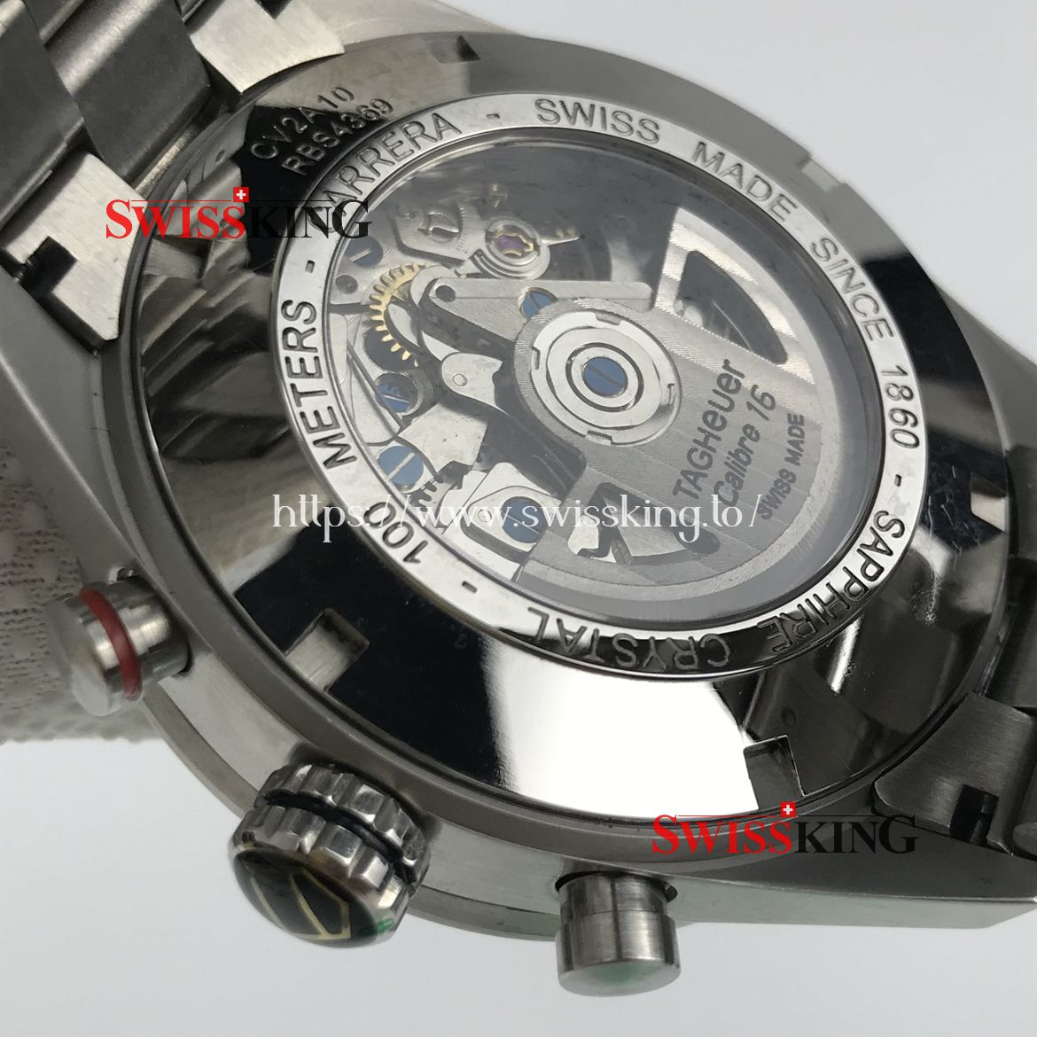 TAG HEUER CALIBRE 16 DAY DATE CHRONOGRAPH SWISS AUTOMATIC - BLACK CARBON FIBER DIAL - STAINLESS STEEL BRACELET