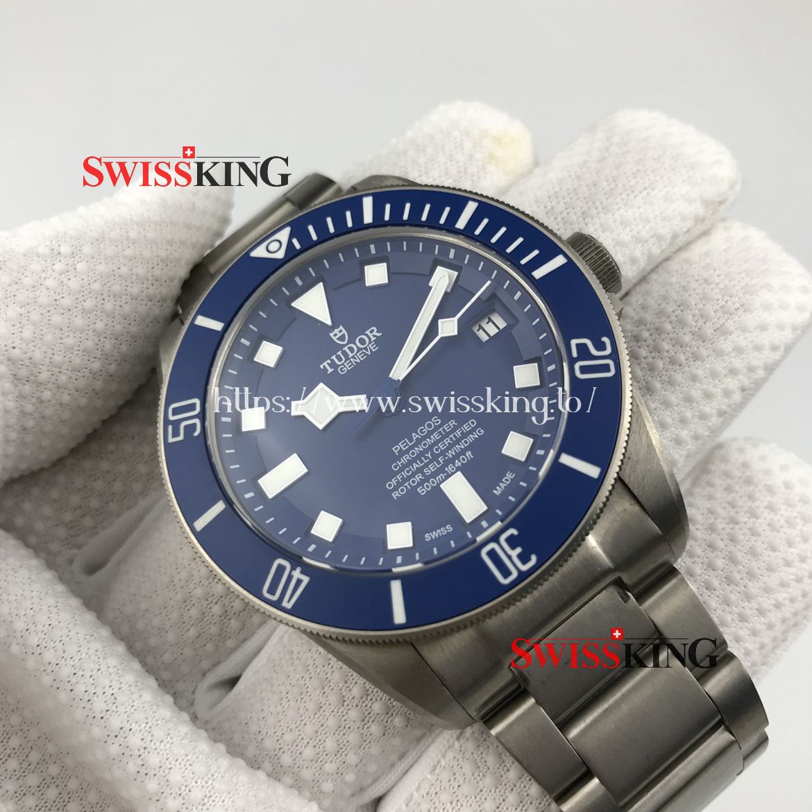 TUDOR PELAGOS TITANIUM SWISS AUTOMATIC BLUE DIAL