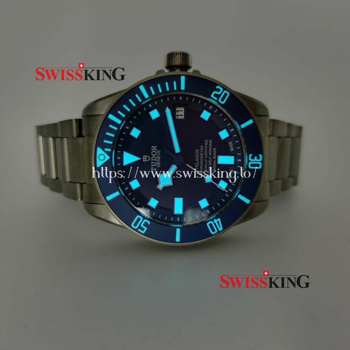 TUDOR PELAGOS TITANIUM SWISS AUTOMATIC BLUE DIAL
