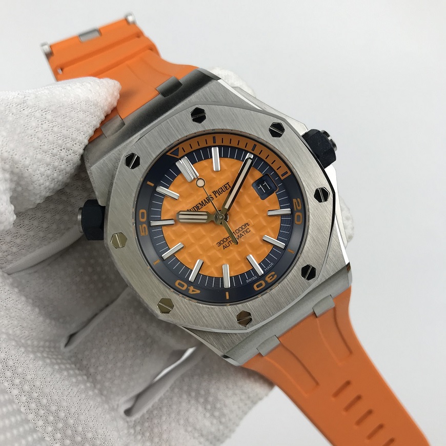 Swiss Replica Watches Royal Oak Offshore Diver Funky Colors Orange